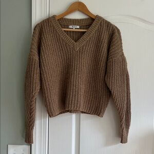 Madewell V-Neck Brown Sweater